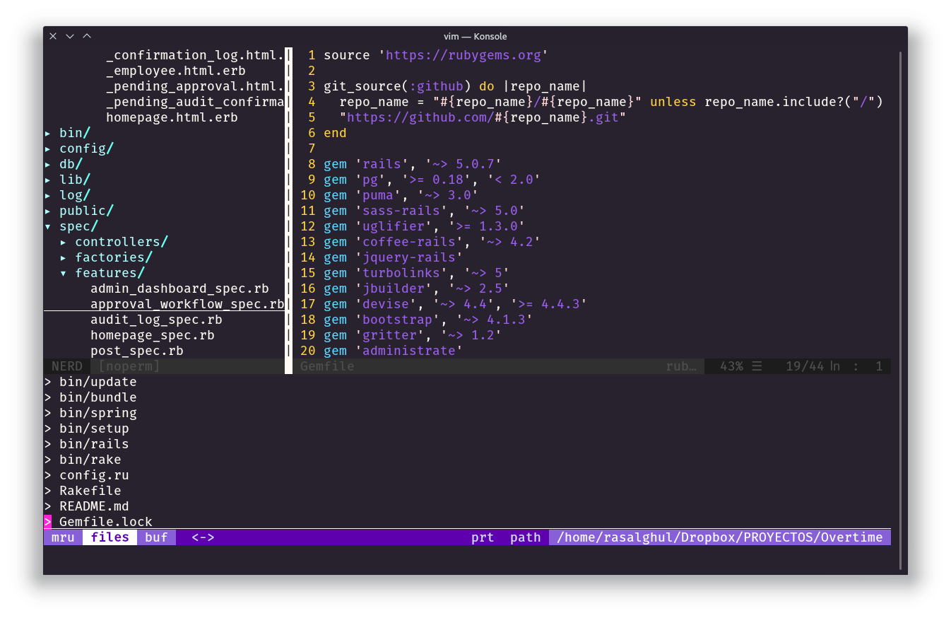 vim fuzzy finder